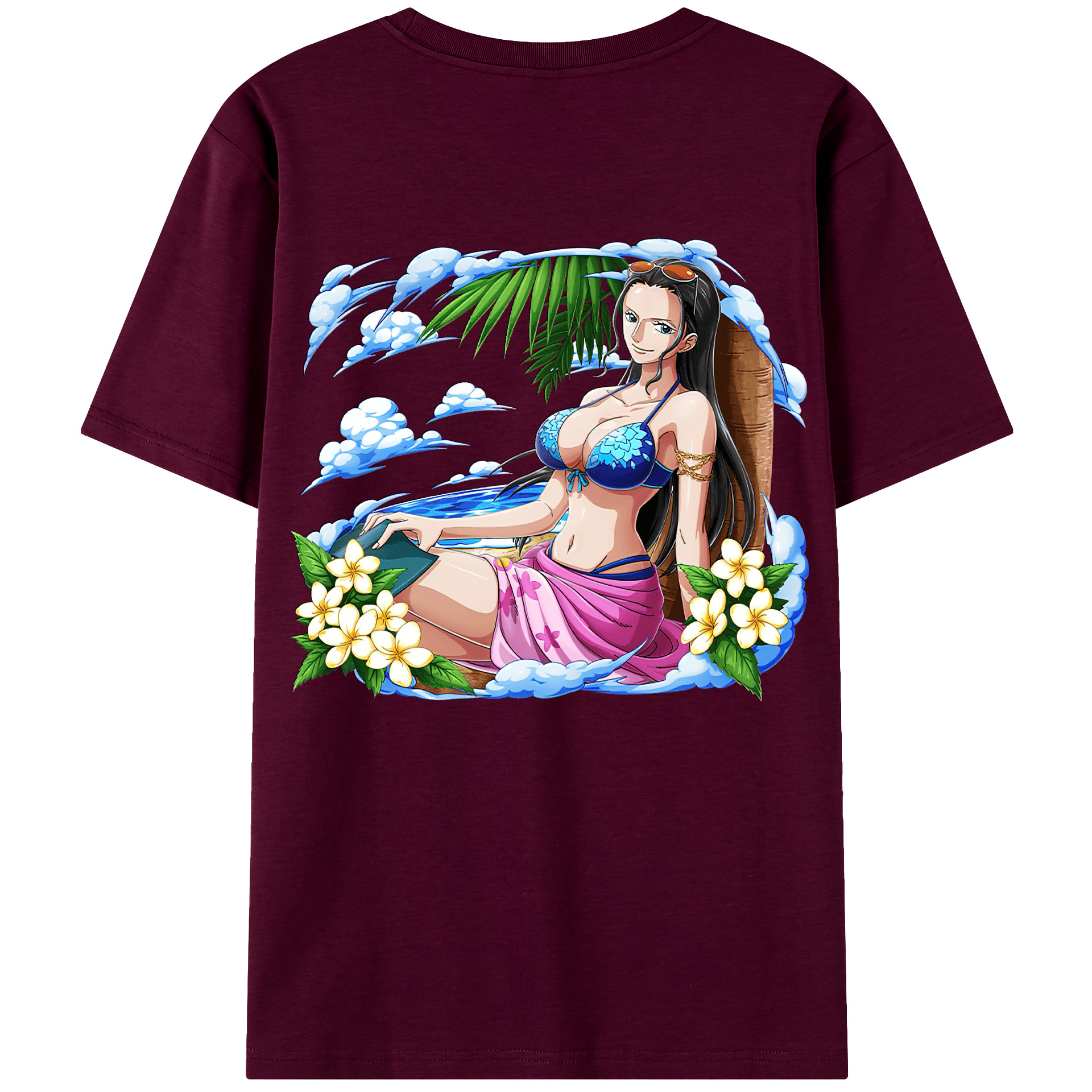 ワンピース ニコ・ロビン ONE PIECE Nico Robin レディース半袖Tシャツ(バックプリント)